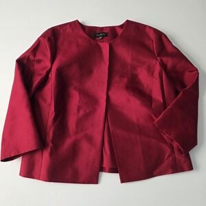 Talbots Wine Silk Blend Blazer – Size 14